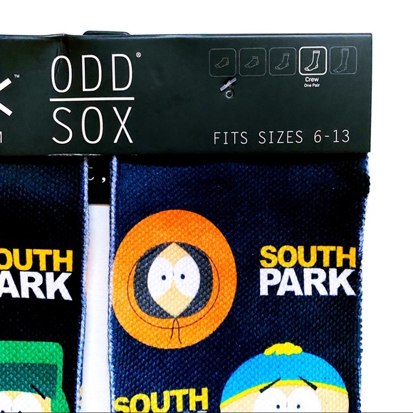Odd Sox South Park TV Show Crew Socks Cartman Stan - Picture 3 of 7